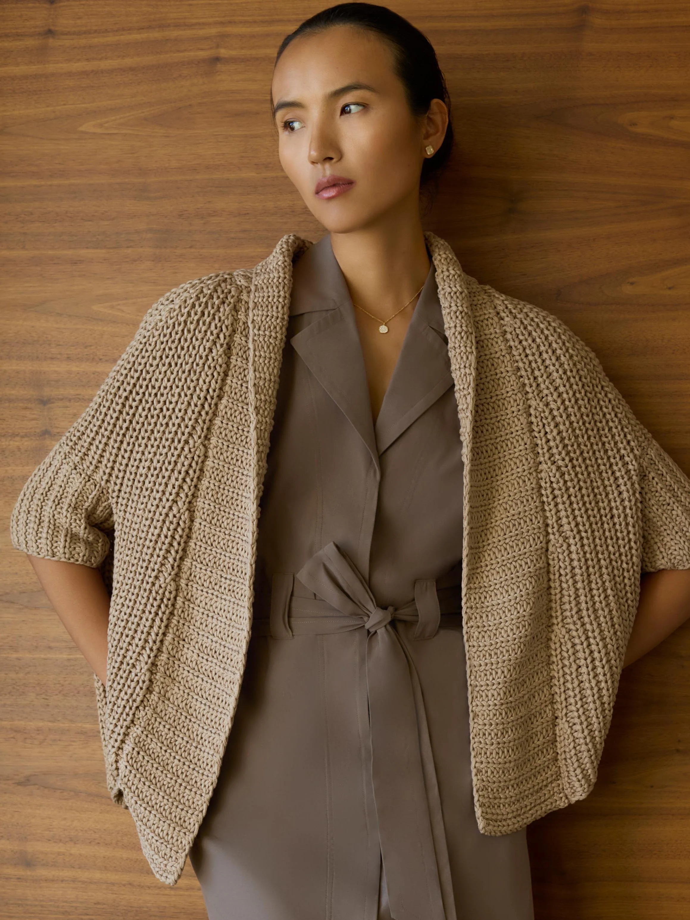 The Fida Handknit Shrug - 1