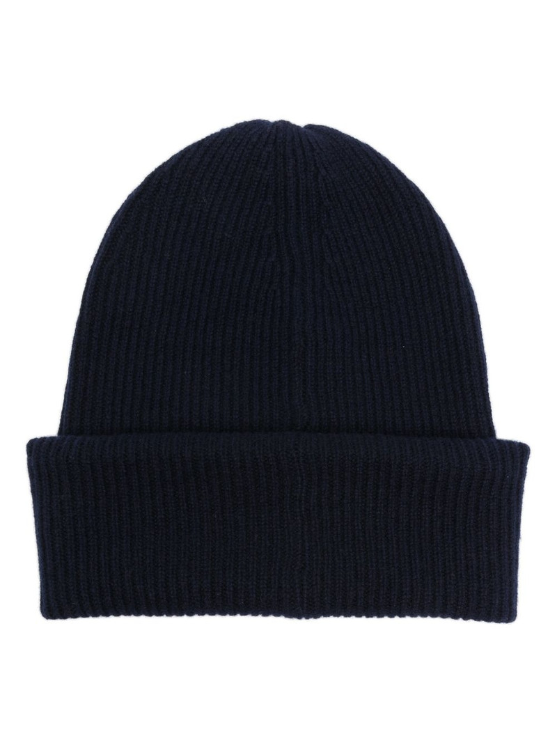 ribbed-knit cashmere beanie 1