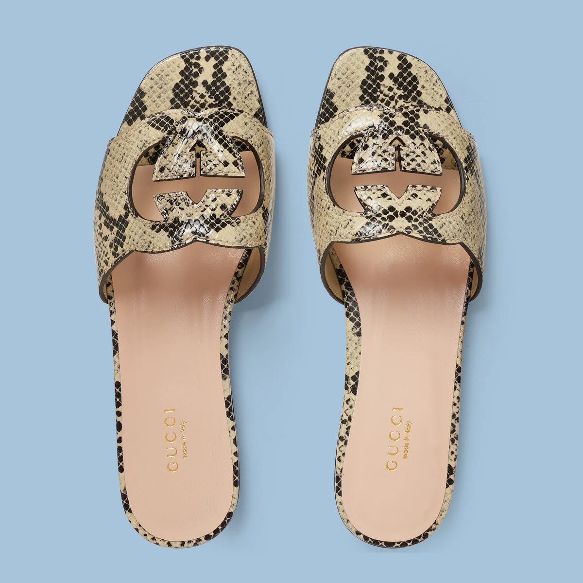 Women's Interlocking G cut-out slide sandal - 5