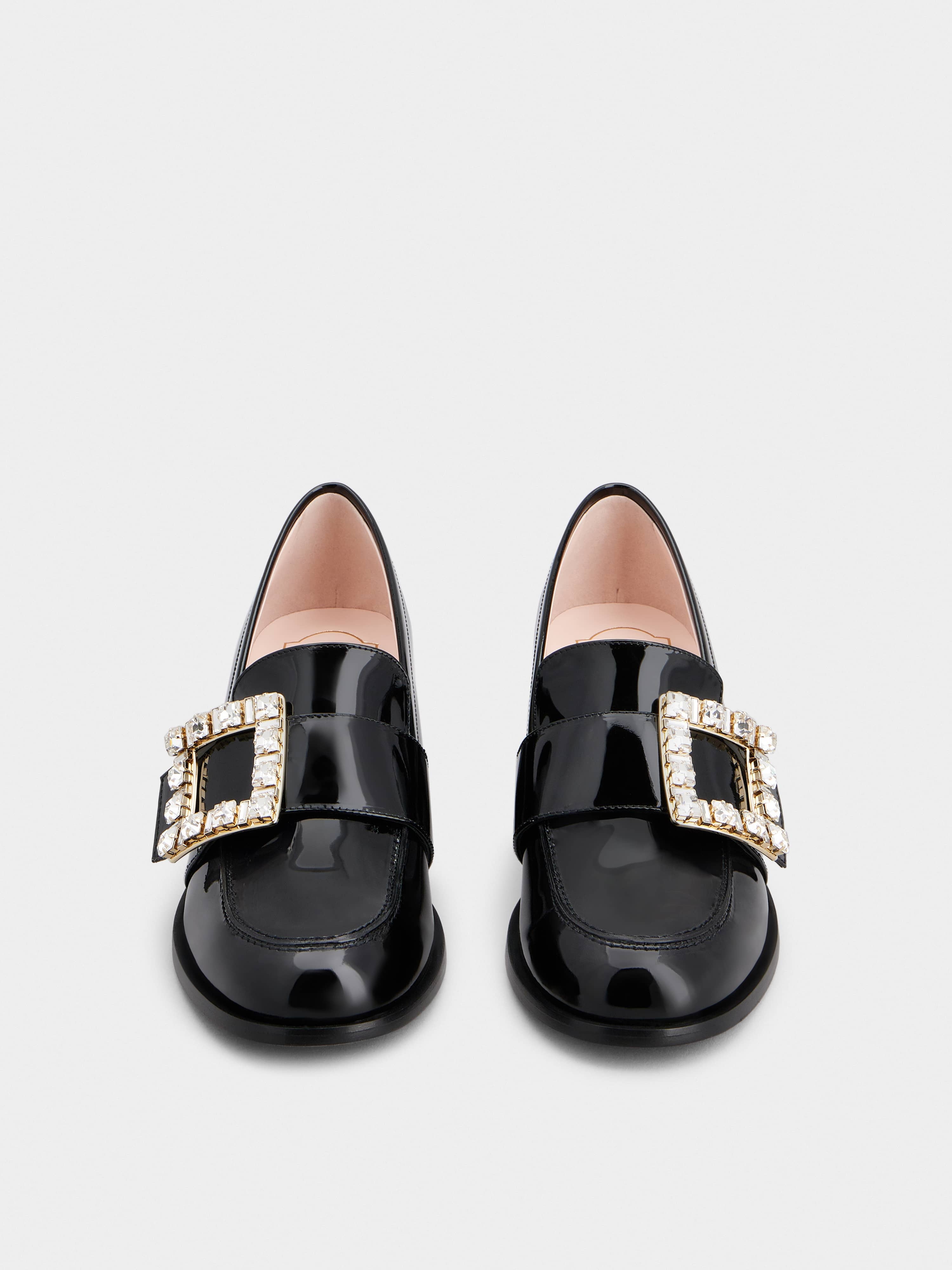 Viv' Rangers Strass Buckle Loafers in Patent Leather - 7