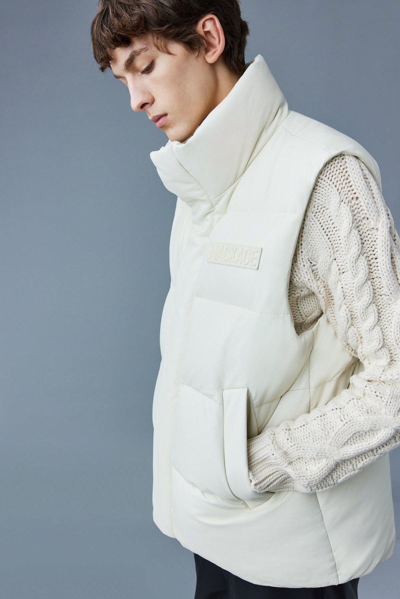 KELLAN (R) leather down vest 5