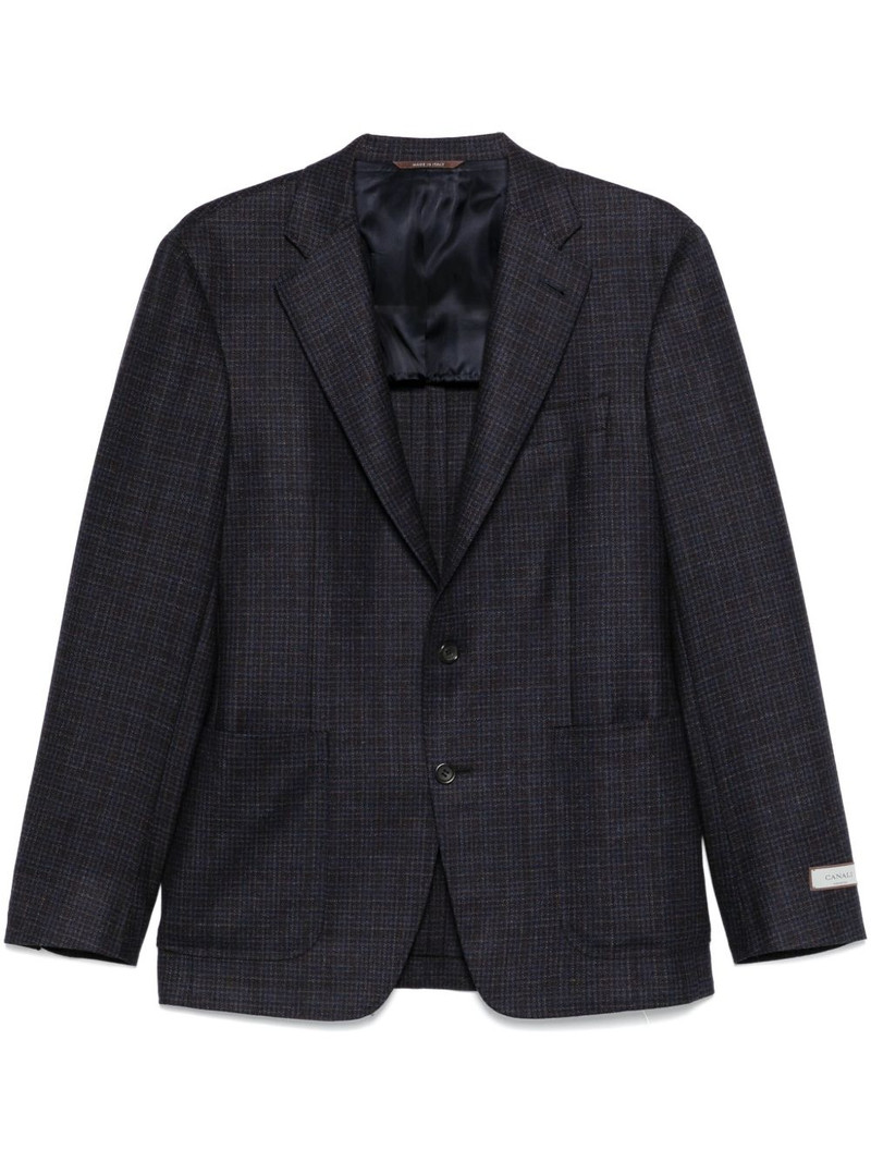 check-pattern blazer 1