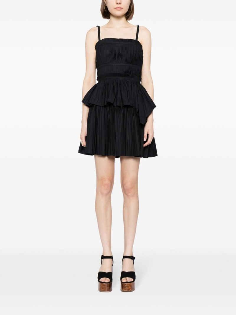 ULLA JOHNSON Bailey pleated minidress outlook