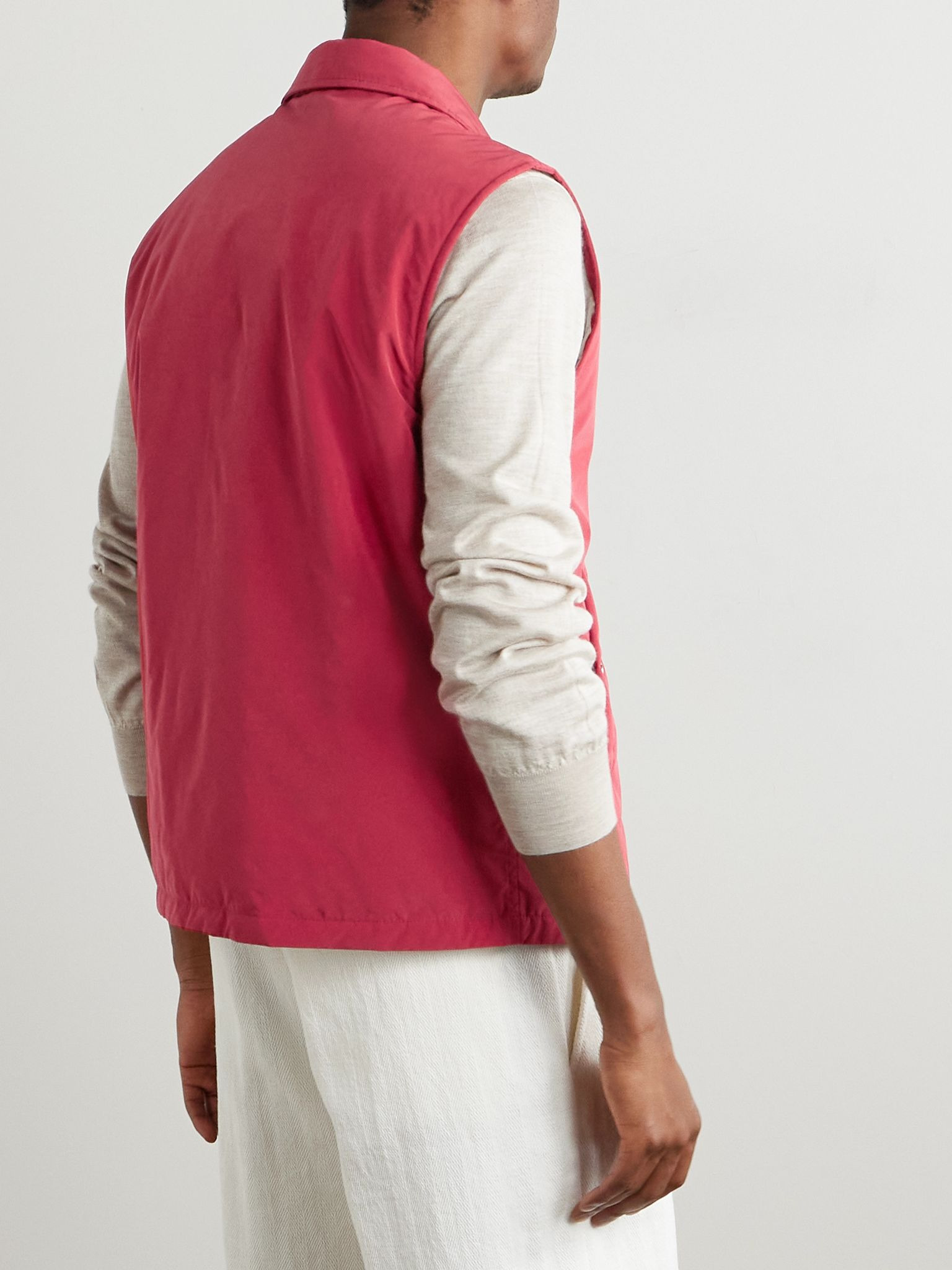 Padded Shell Gilet Red - 3