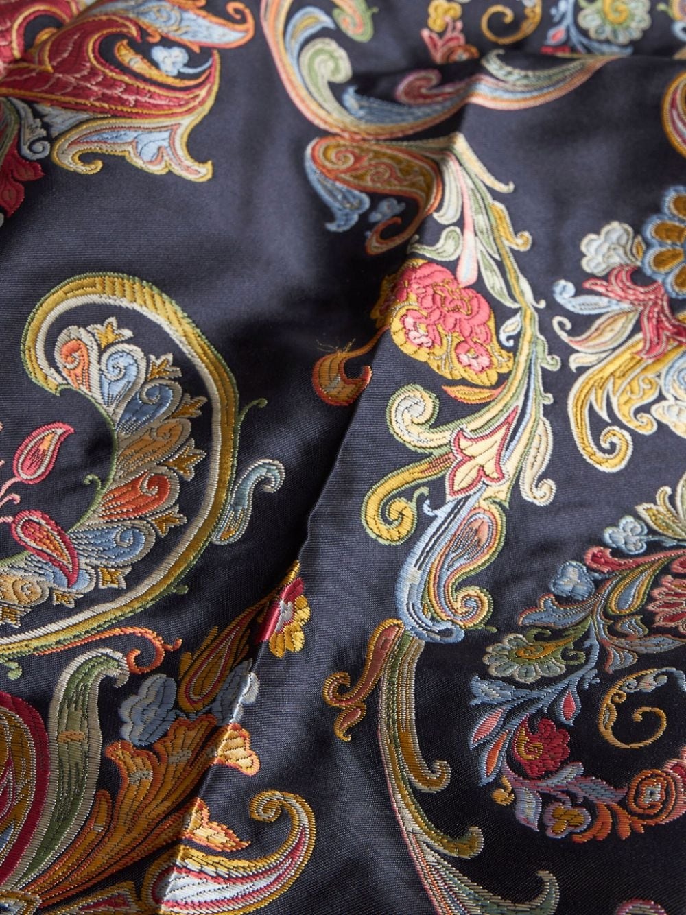 jacquard paisley cropped trousers - 5