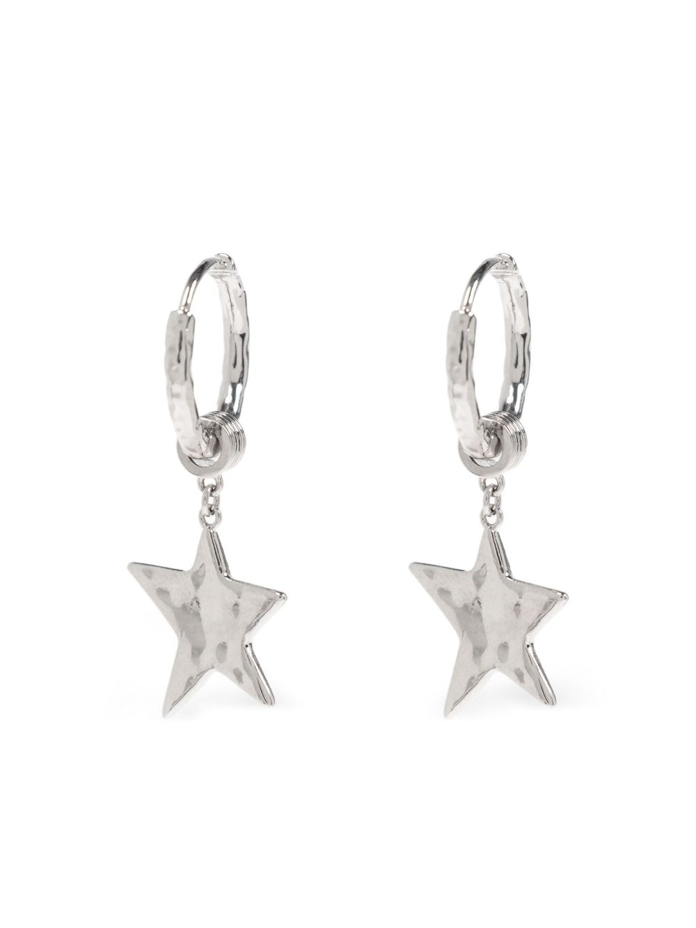 star-charm hoop earrings - 3