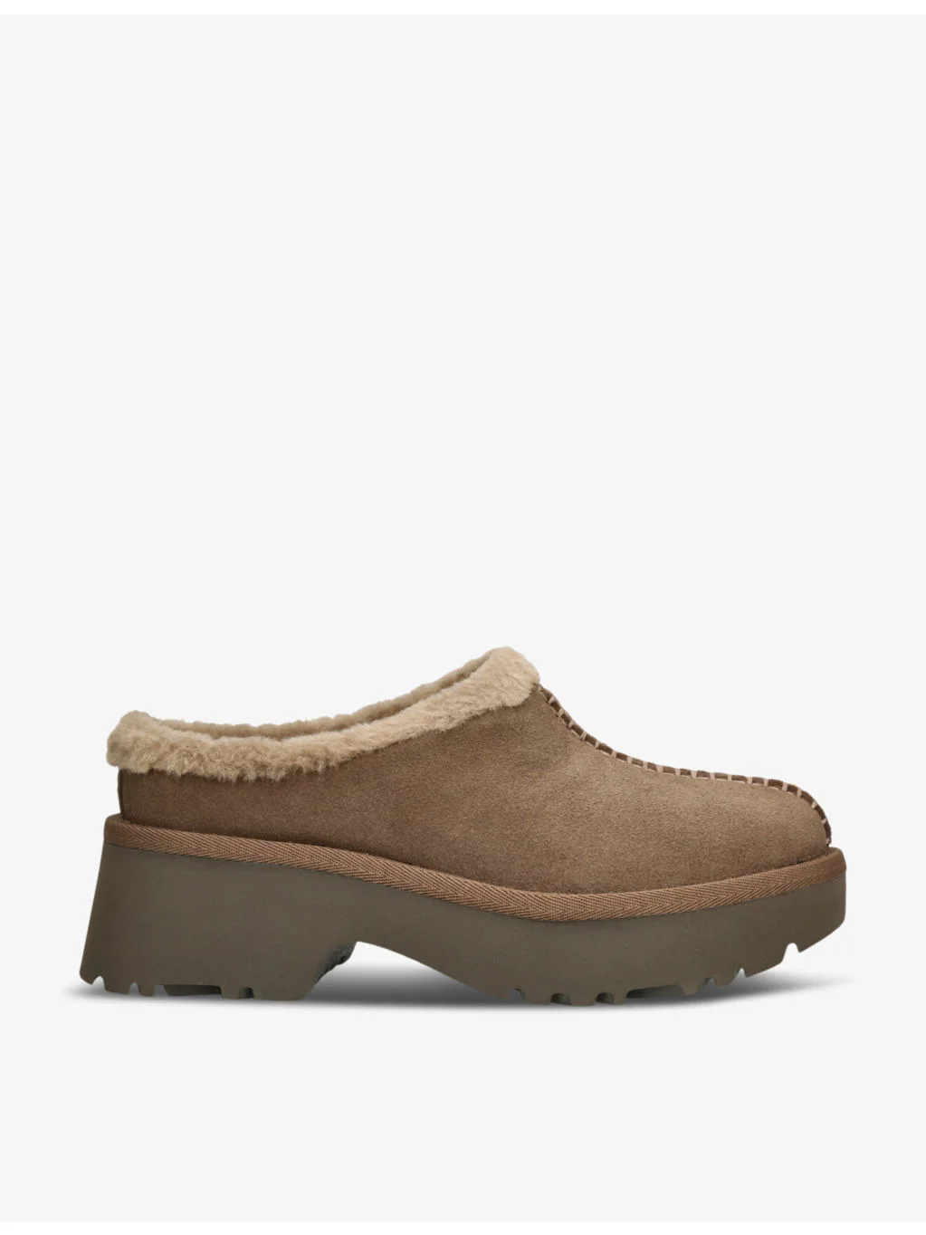 New Height Cozy suede and shearling clogs - 1