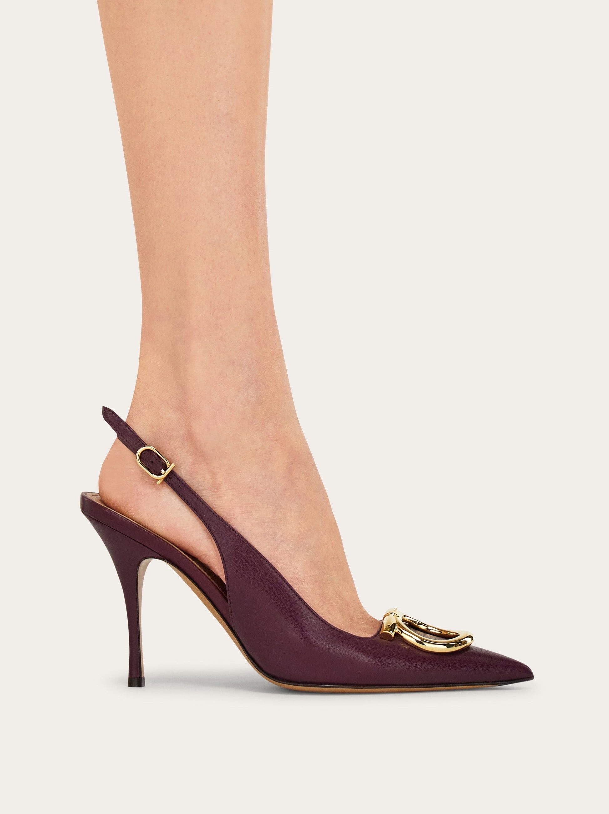 Maxi Gancini slingback pump - 3