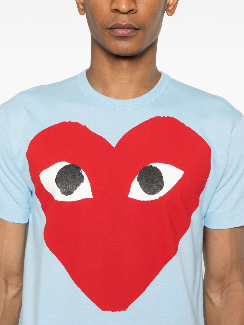 heart-print cotton T-shirt - 5