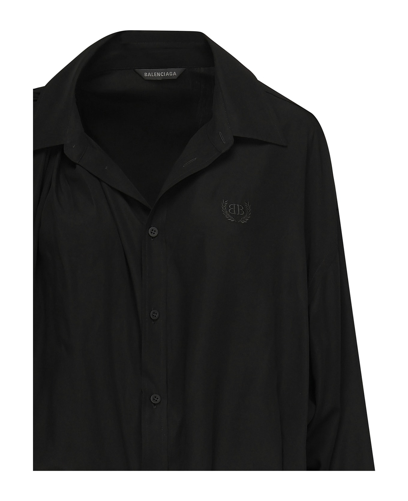 One-shoulder Poplin Shirt - 2