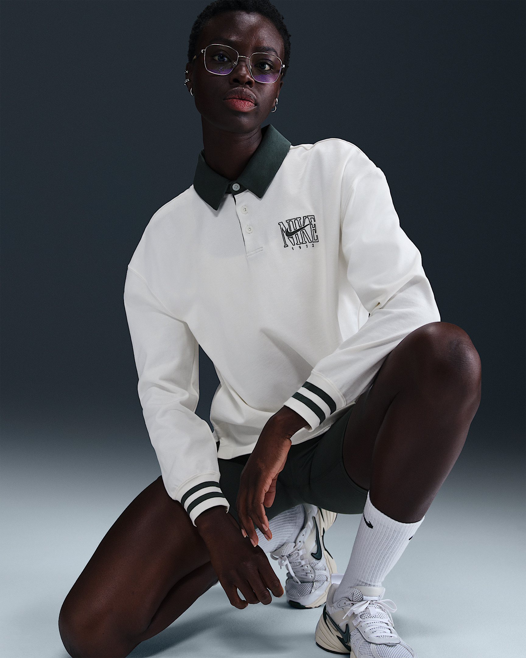 Nike Sportswear Essential Women's Oversized Long-Sleeve Polo - 3