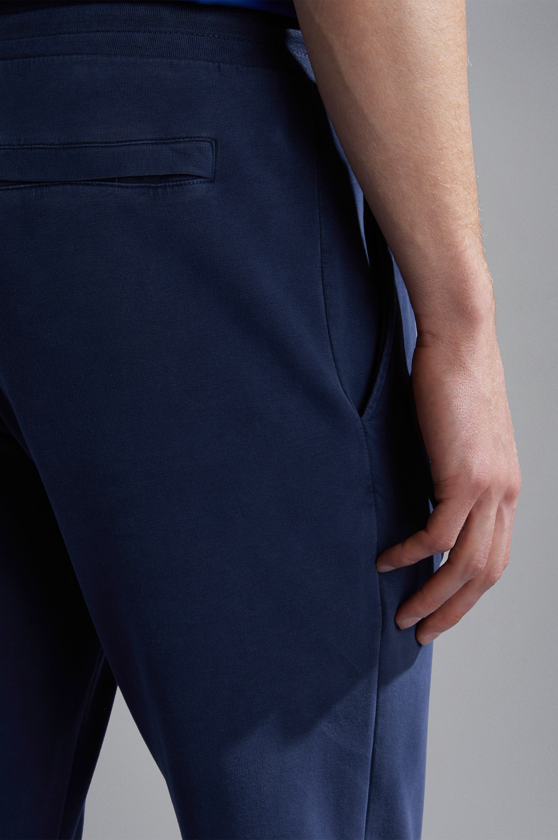 GARMENT DYED STRETCH COTTON JOGGERS - 4