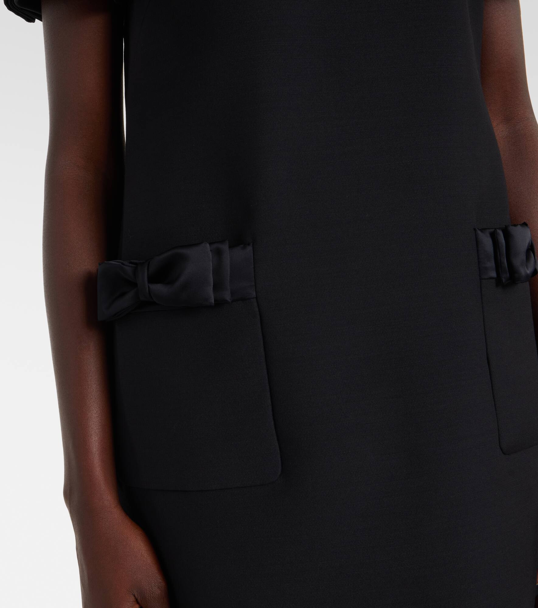 Crepe Couture bow-detail minidress - 6