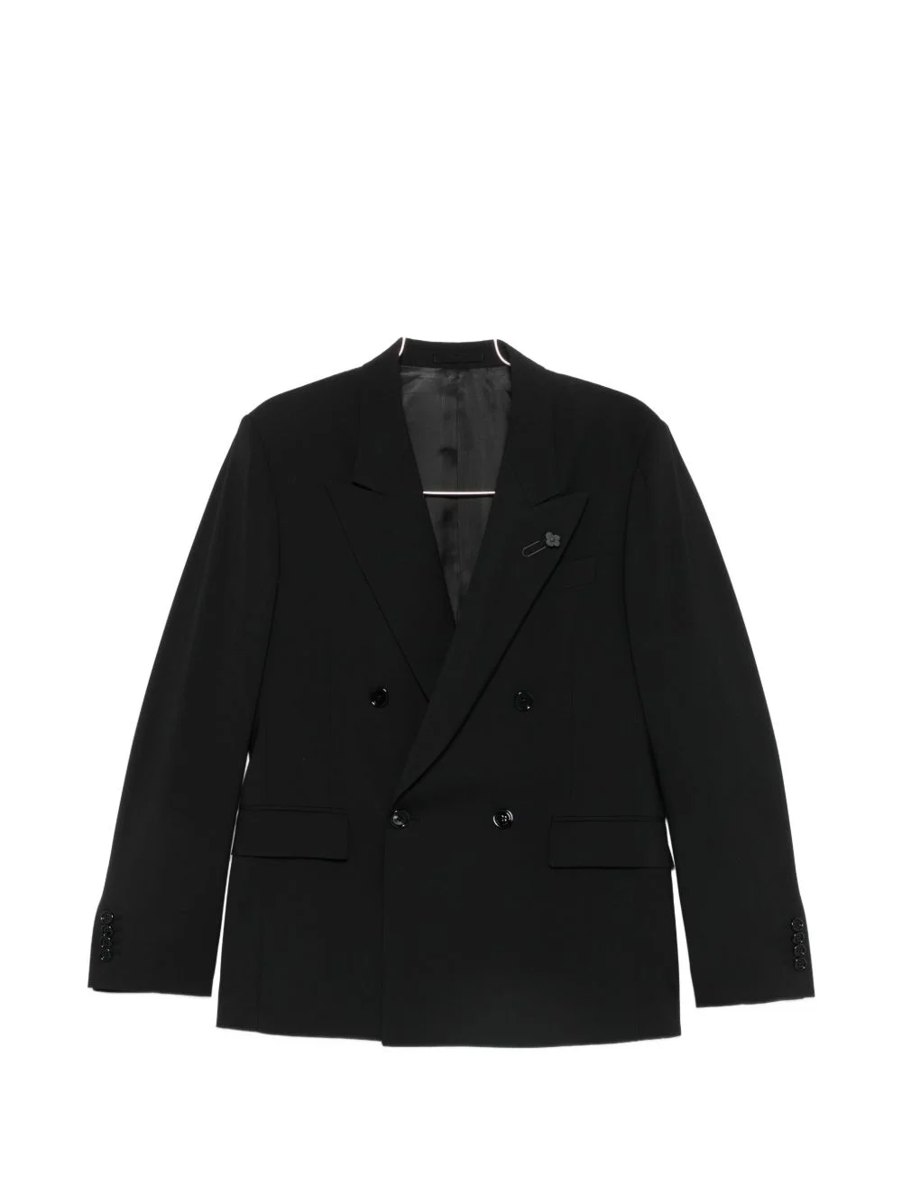 double-breasted peak-lapel blazer - 1