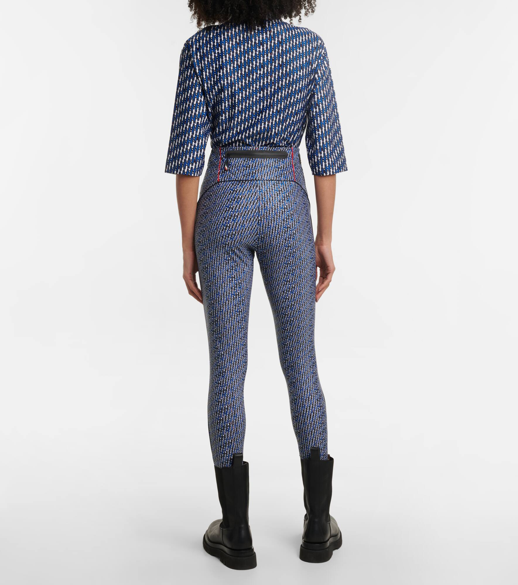 High-rise printed leggings - 3