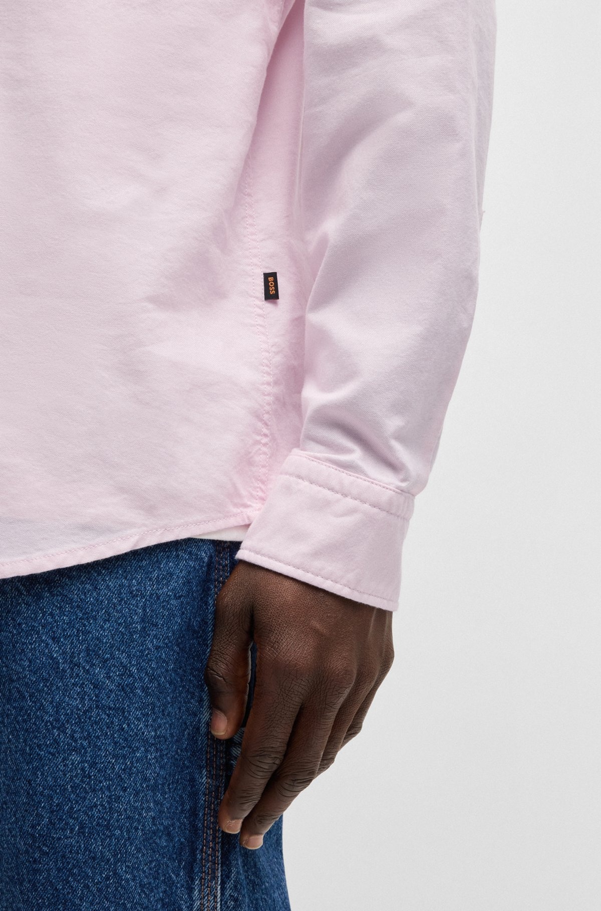 BUTTON-DOWN REGULAR-FIT SHIRT IN OXFORD COTTON - 6