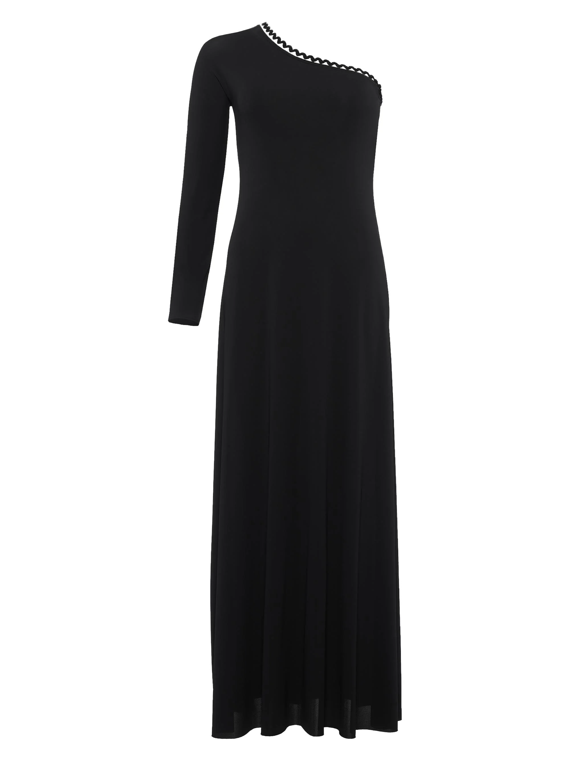 Women's Play One-Shoulder Maxi Dress - Noir - 1