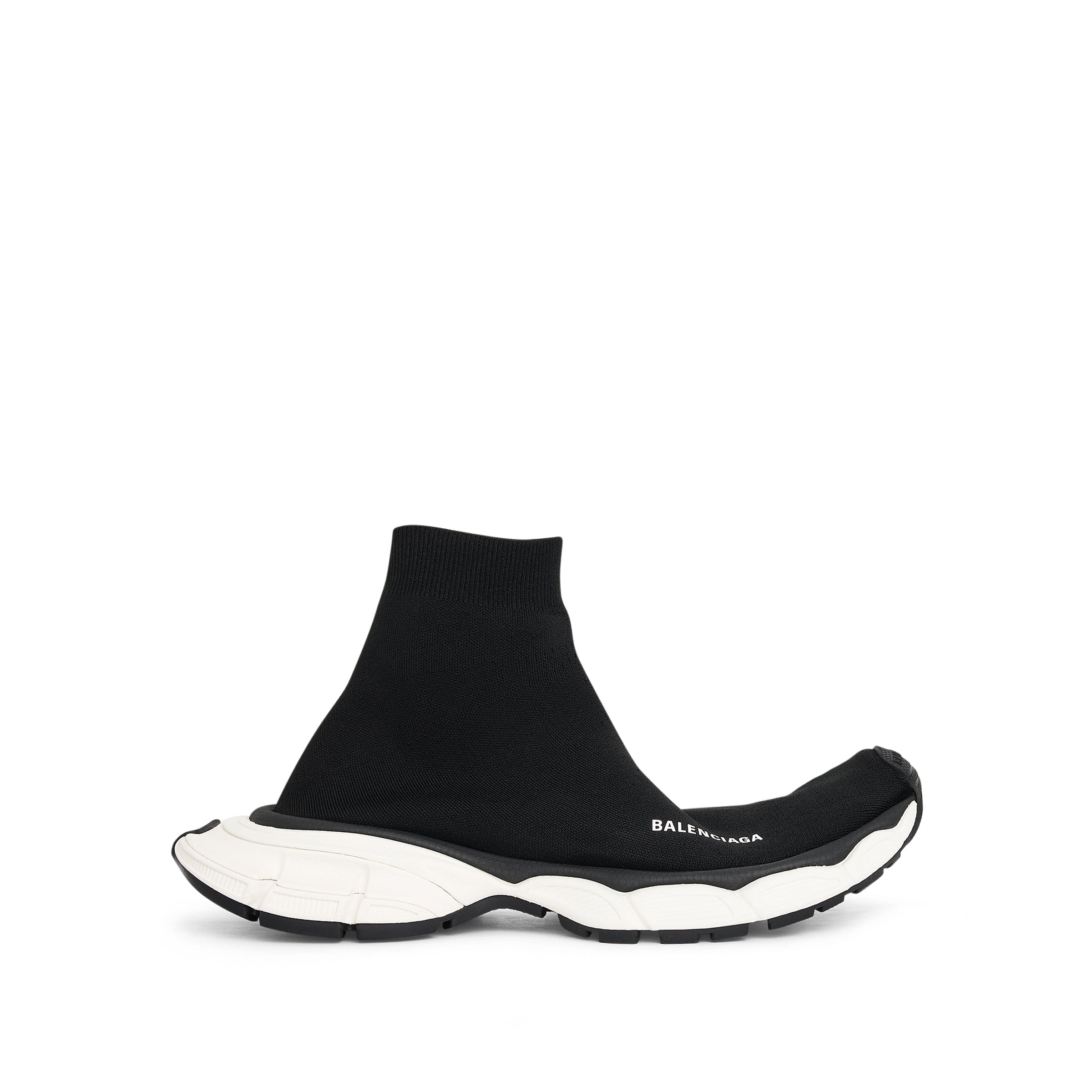 3XL Sock Sneaker in Black/White - 1