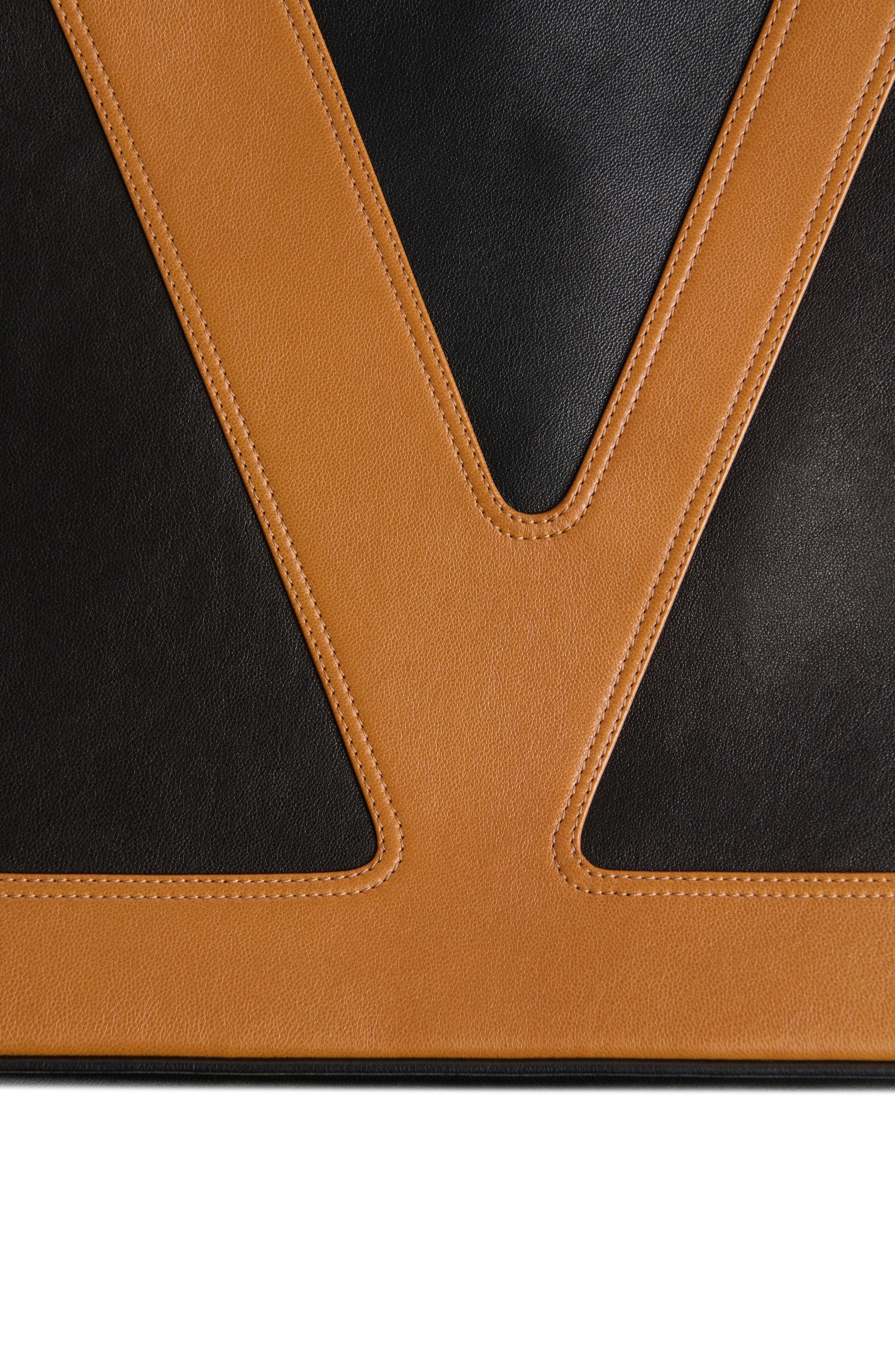 Valentino Garavani Large Viva Superstar Leather Shopper in Black Multi at Nordstrom - 6