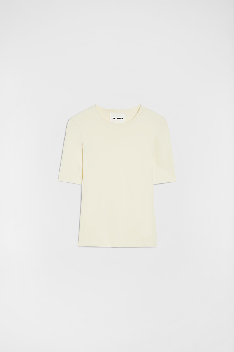 Fluid Viscose Crew-Neck Top 1