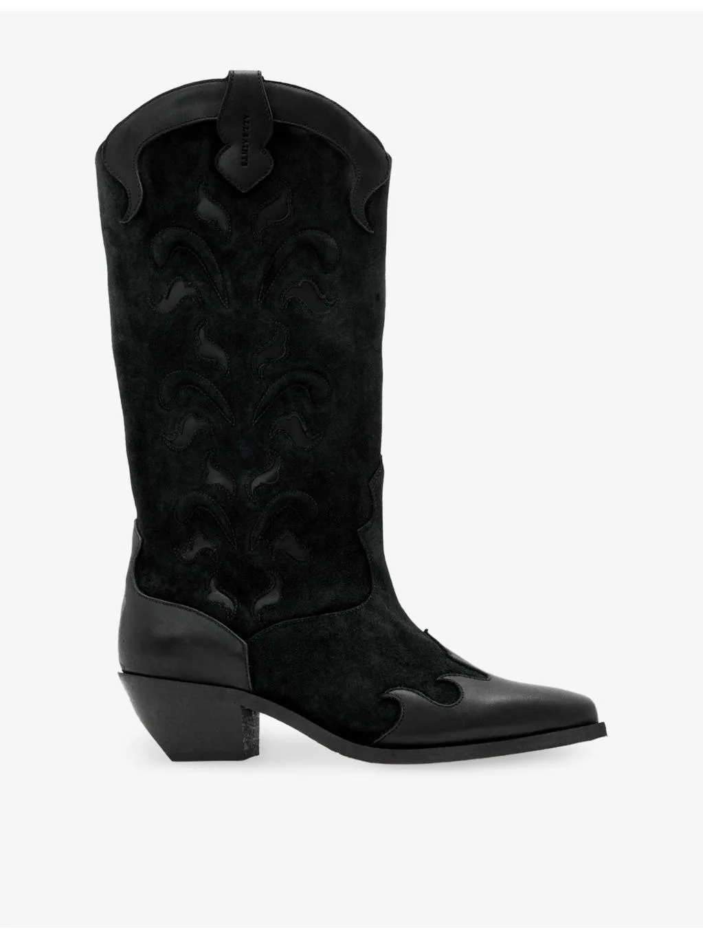 Dolly Western Leather and Suede Boots - 1