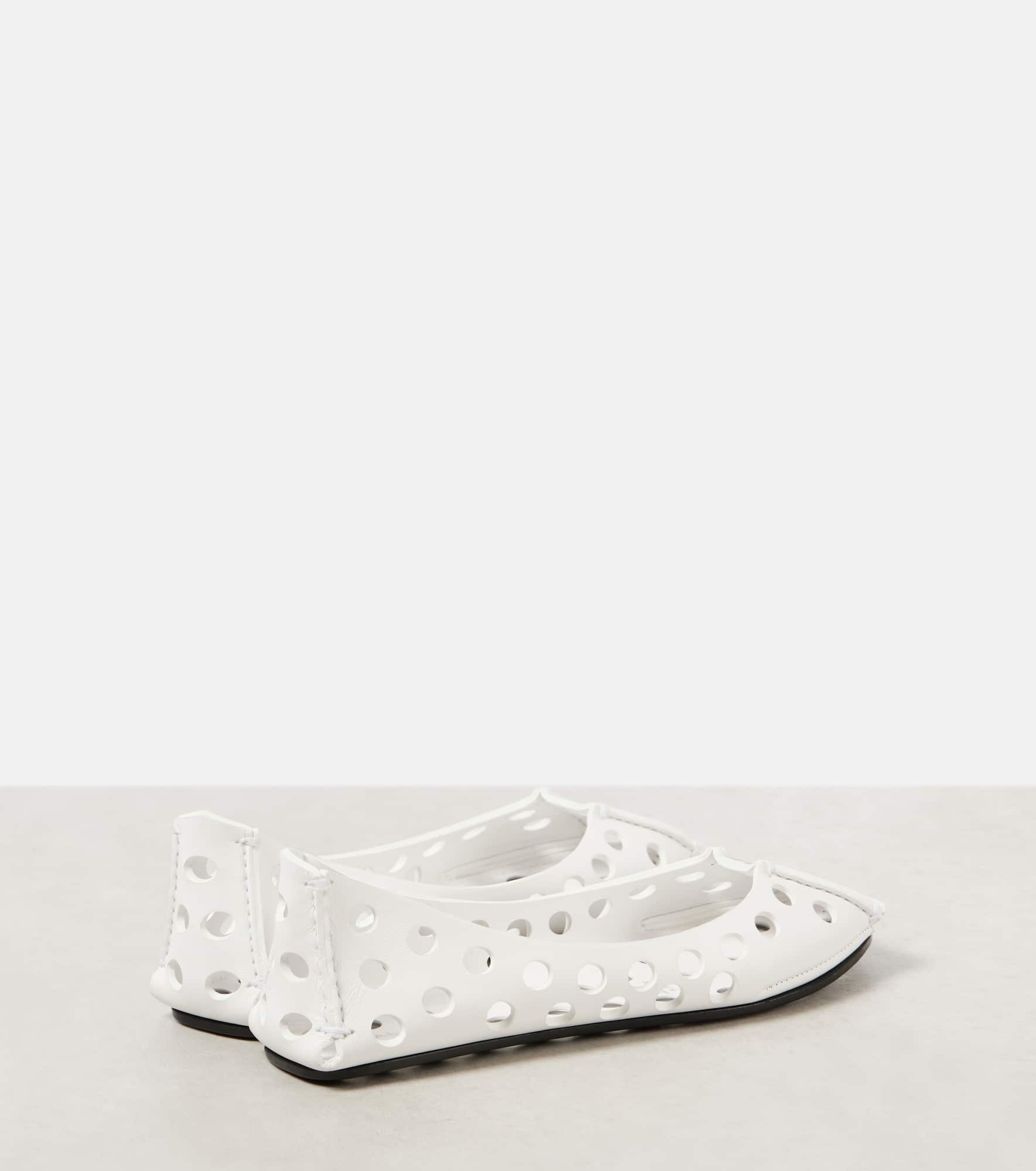 Perfo leather ballet flats - 2