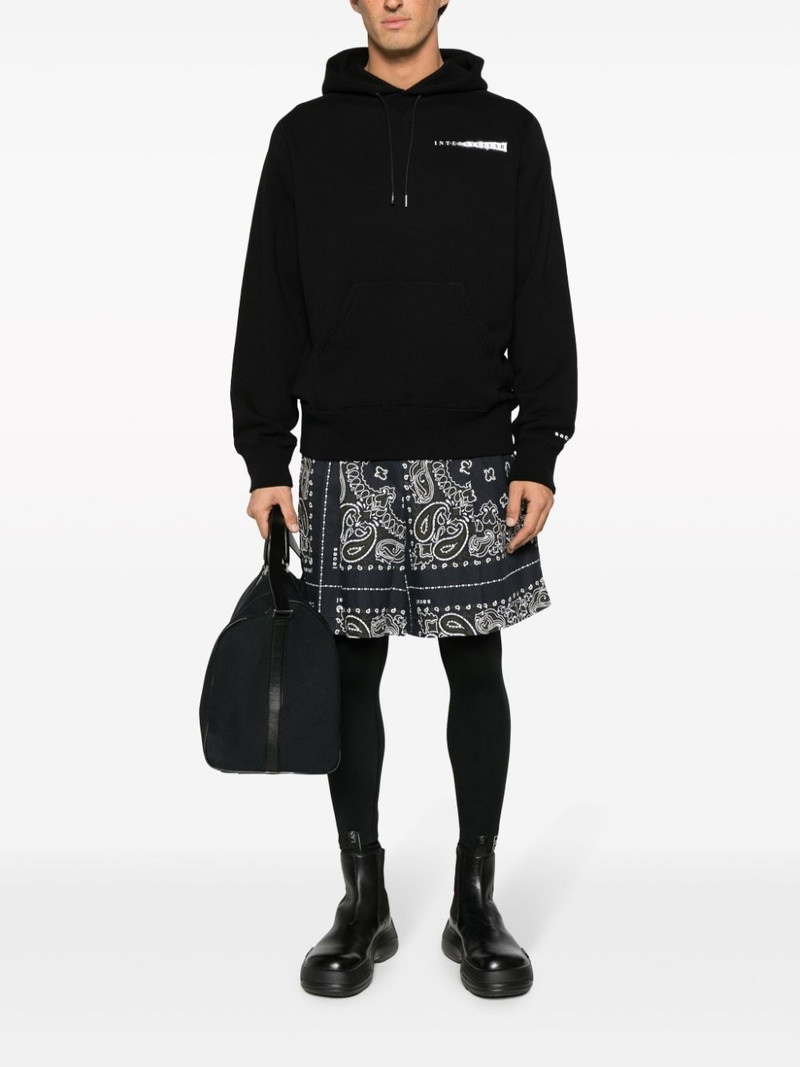 sacai bandana-print cotton shorts outlook