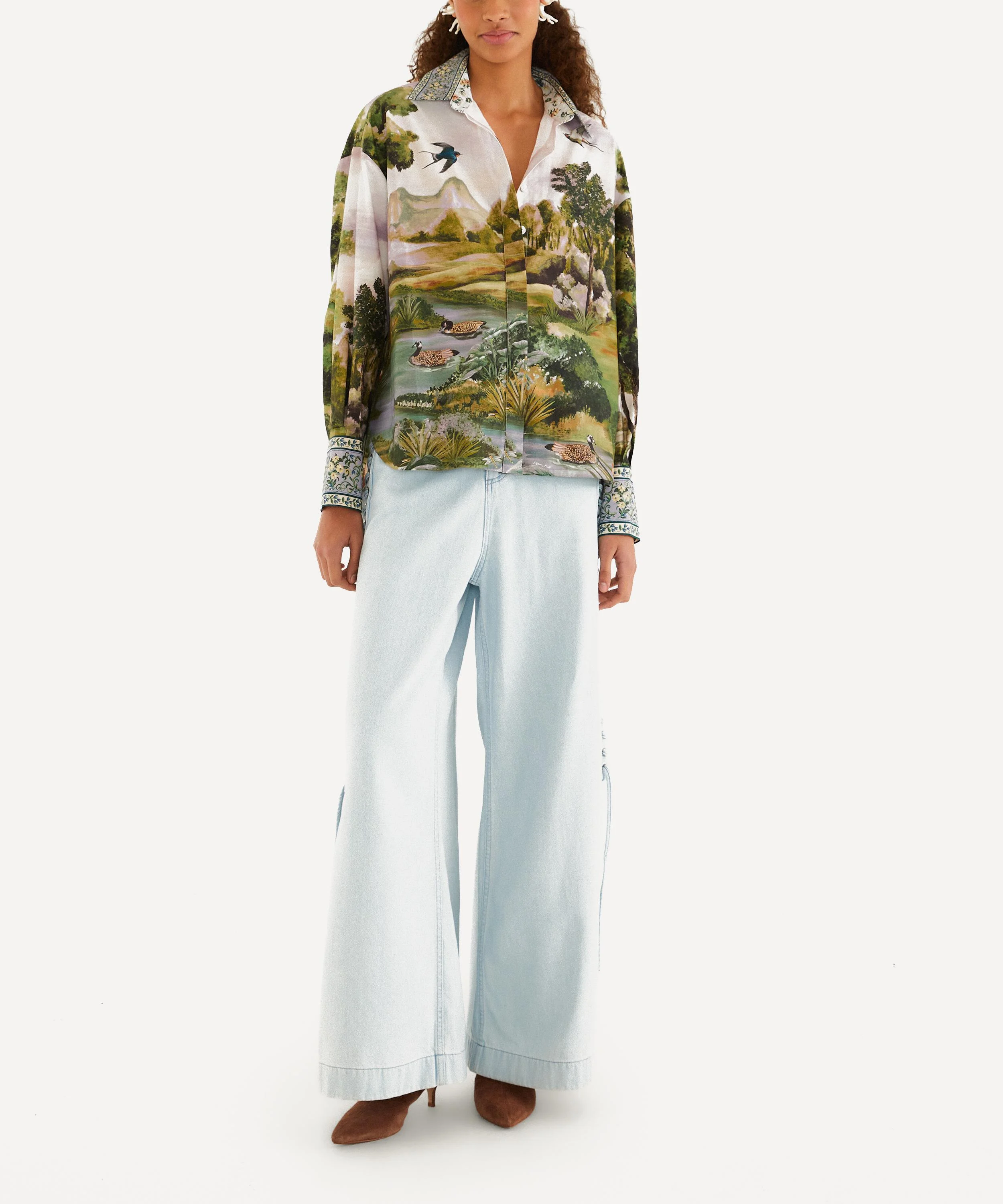 Multicolour Countryside Landscape Shirt - 1