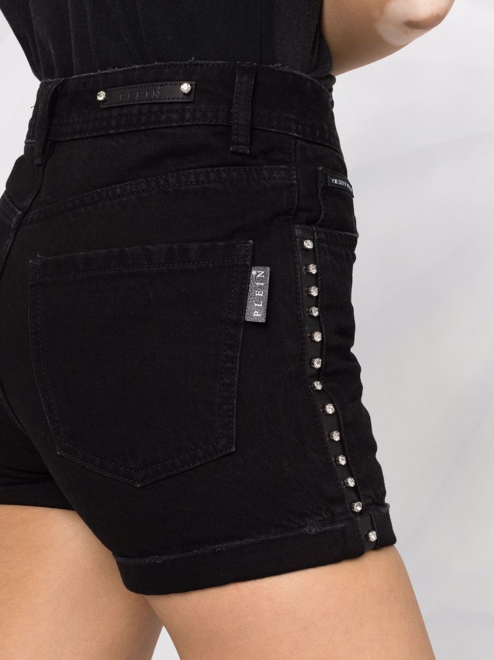 Stones denim hot pants - 3