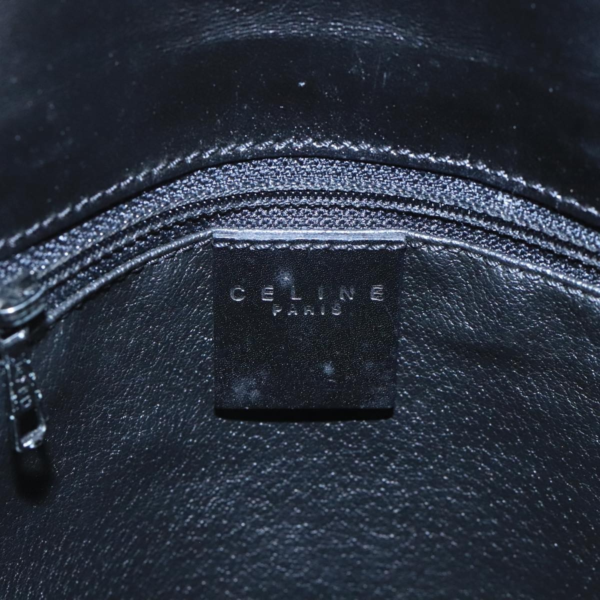 CELINE Macadam Canvas Hand Bag Pvc Black - 16