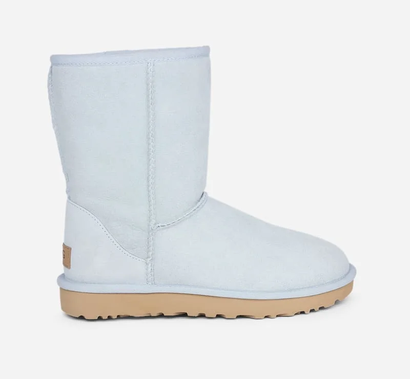 ® Women's Classic Short II Sheepskin Classic Boots in Sky Blue - 1
