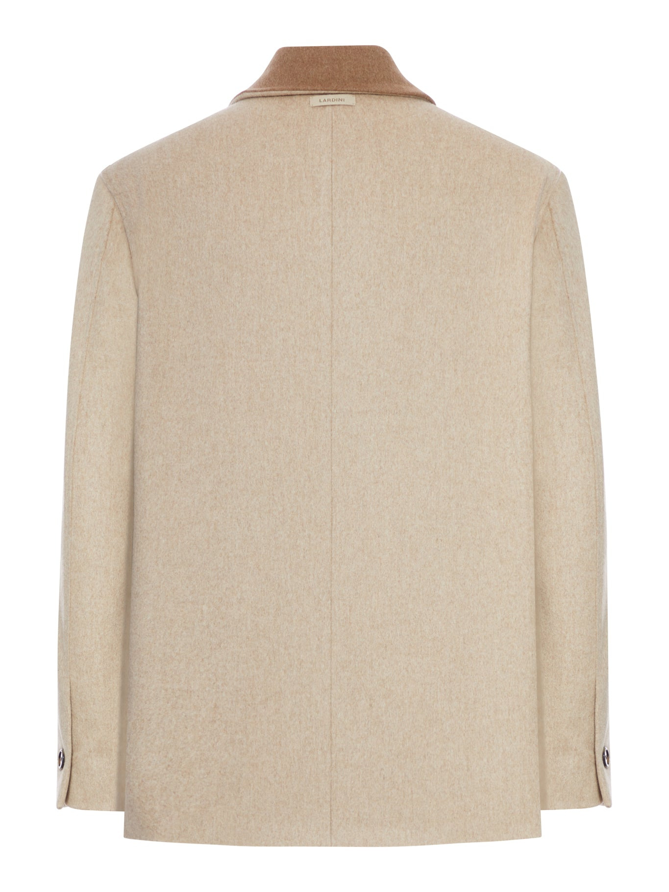 WOOL JACKET WITH CONTRASTING COLLAR - 2