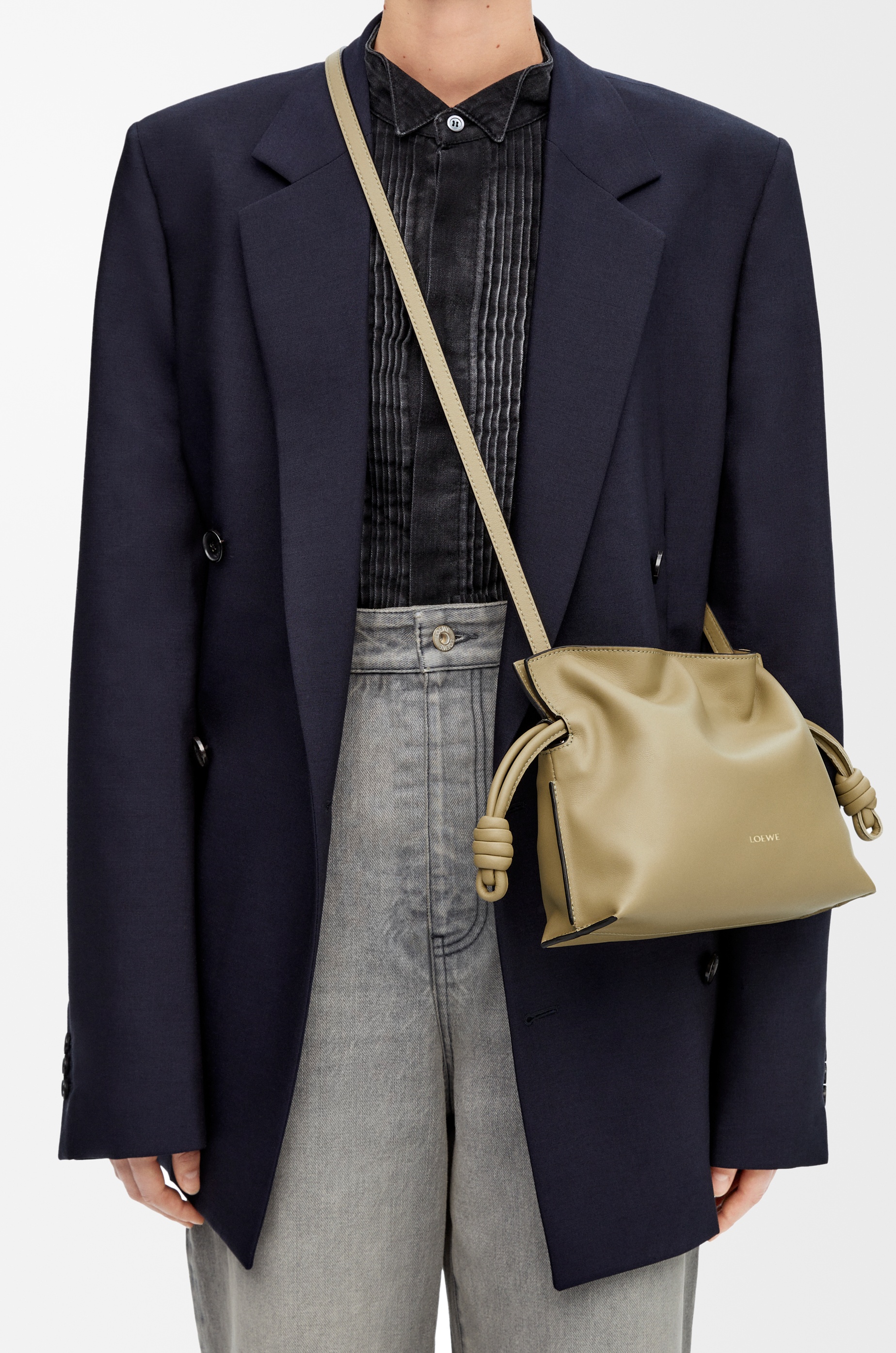 Mini Flamenco clutch in nappa calfskin - 3