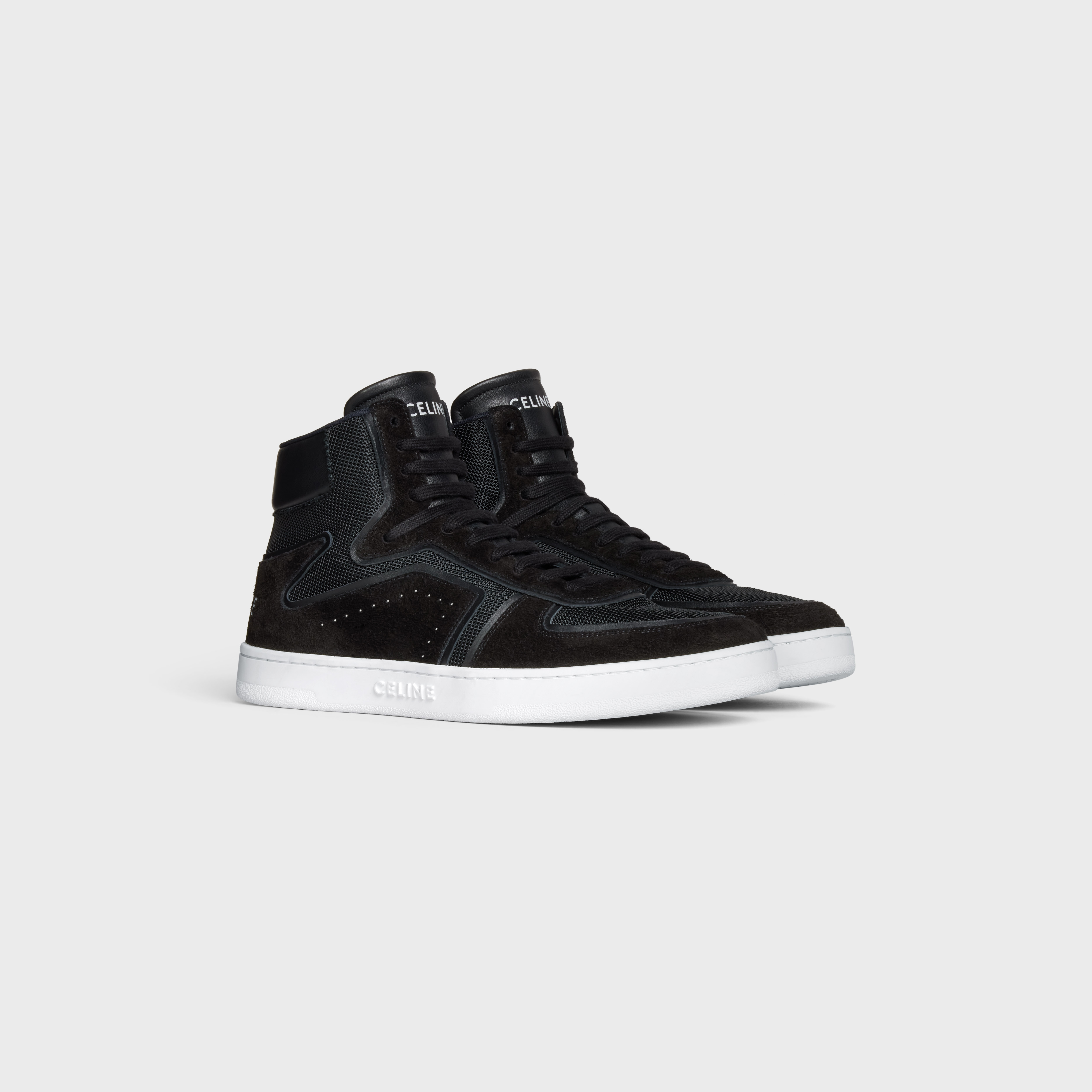 CT-01 "Z" TRAINER HIGH TOP SNEAKER in CALFSKIN AND MESH - 2