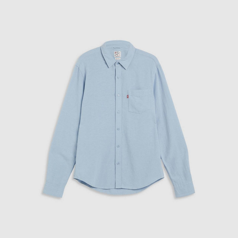 SUNSET ONE POCKET COTTON LINEN STANDARD FIT SHIRT 1