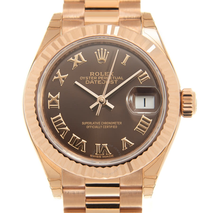 Rolex Lady Datejust 18kt Rose Gold Automatic Brown Dial Ladies Watch 279175-0014 - 2
