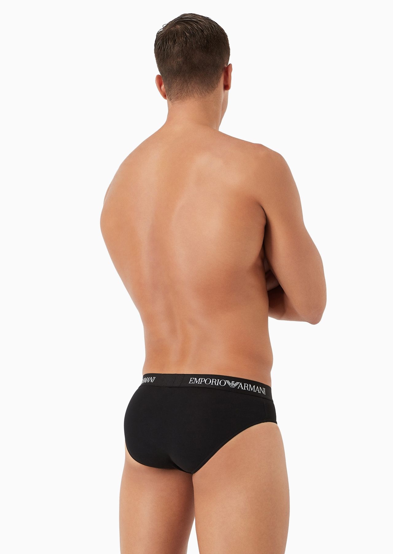 Two-pack of pure cotton basic briefs - 3