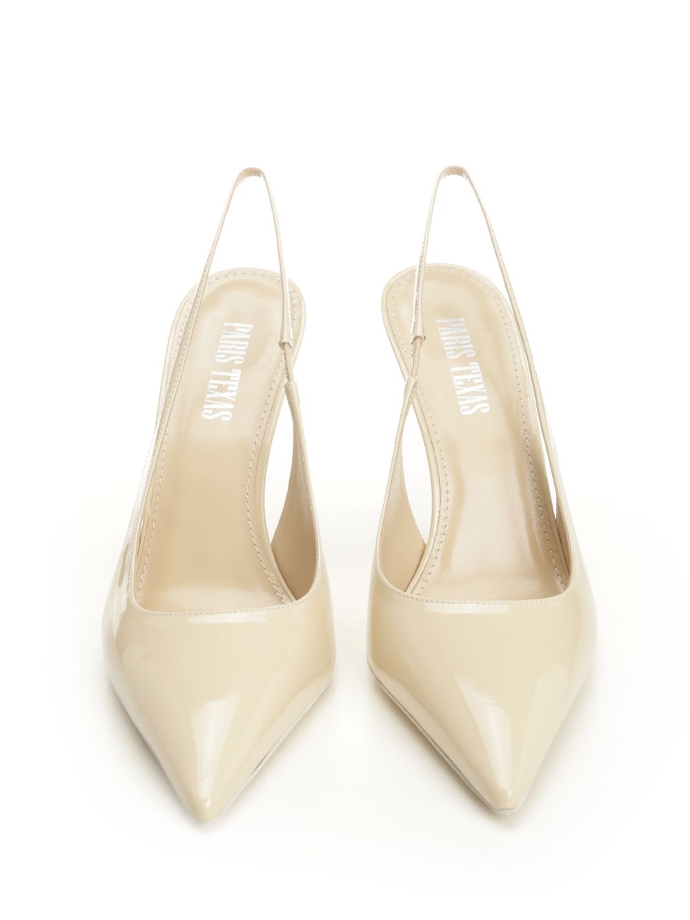 Lidia Slingback Patent Pumps Beige - 5