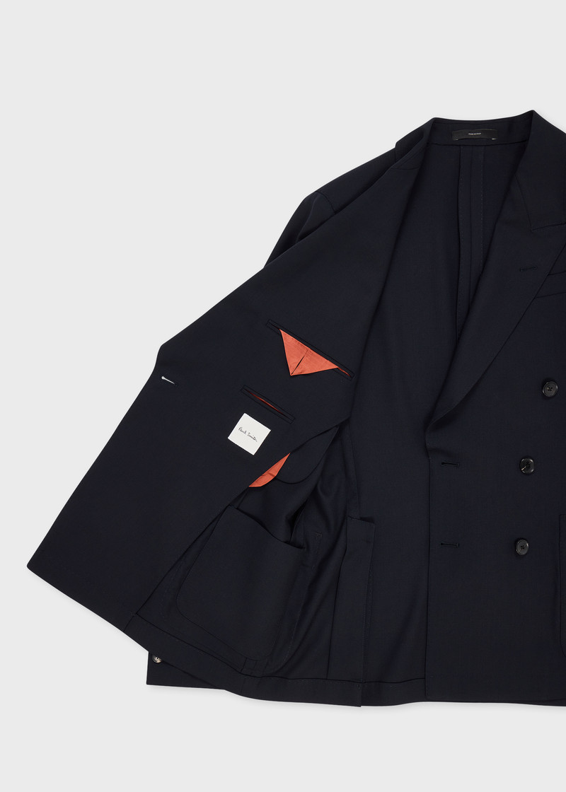 Paul Smith A Suit To Travel In - Navy Double-Breasted Wool Suit outlook