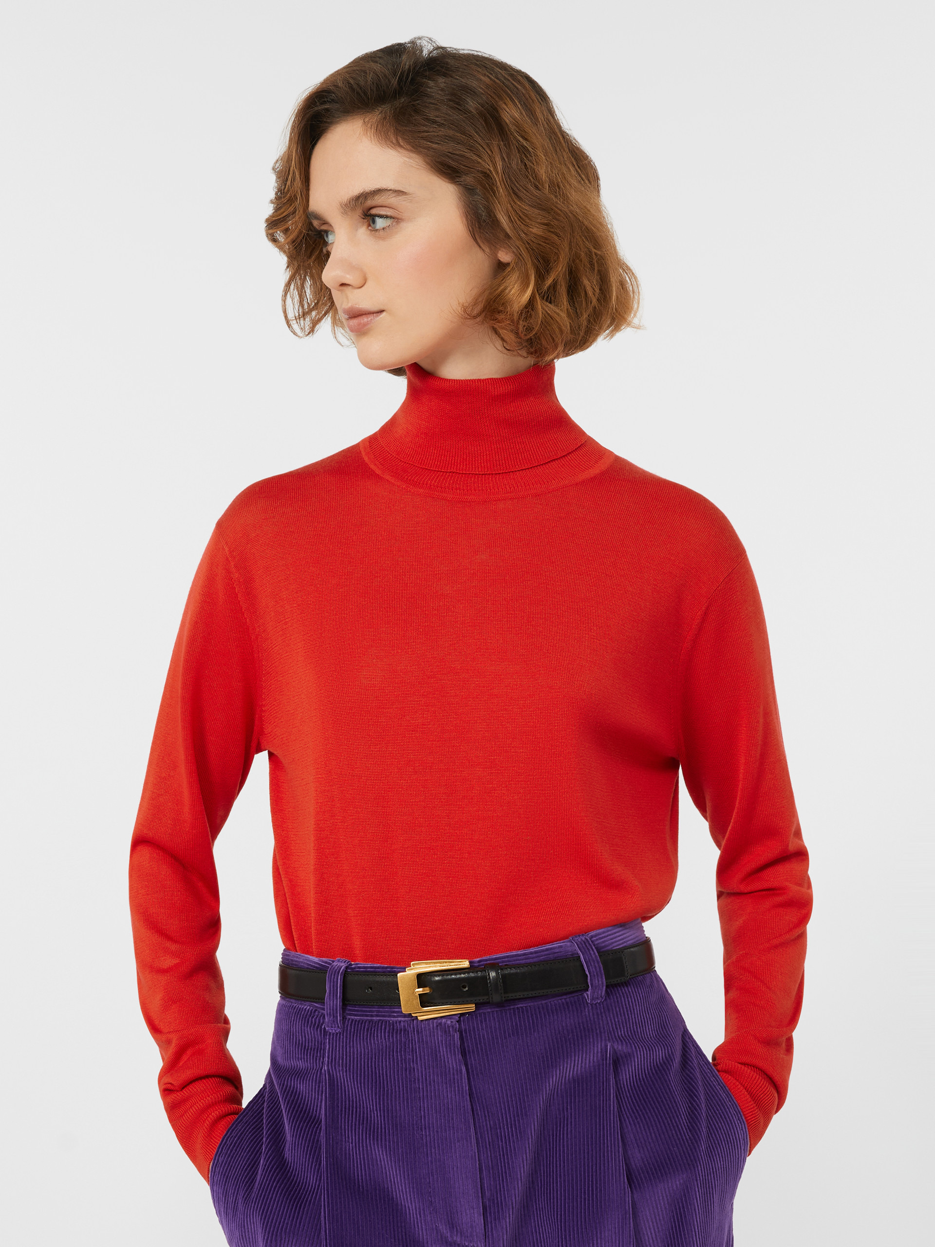 DIRCE Wool and silk yarn turtleneck - 5