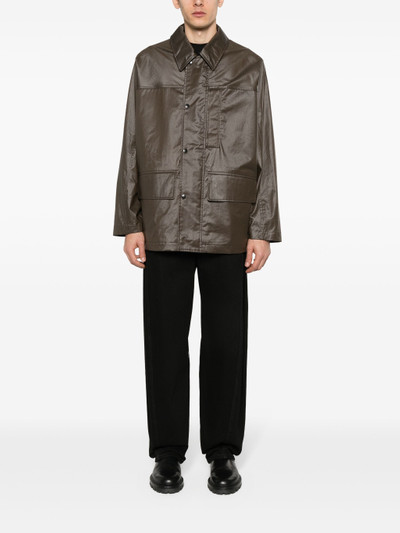 Lemaire coated-finish rain jacket outlook