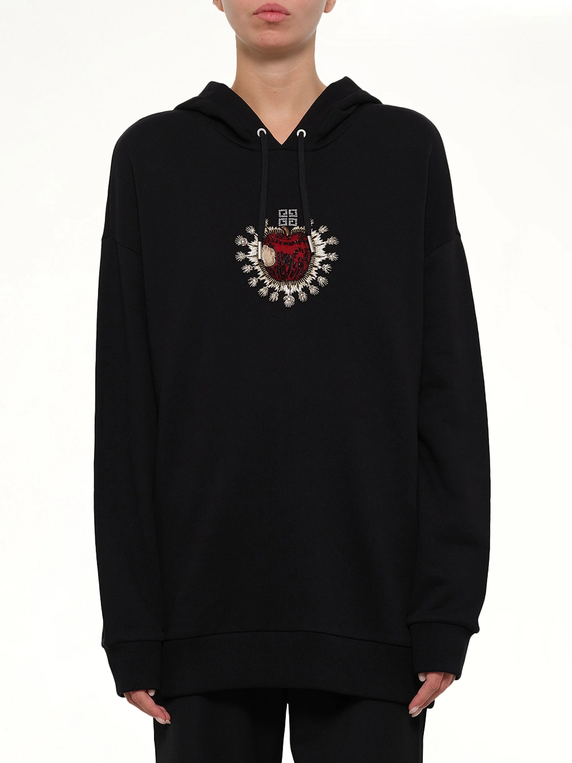 Sacred Apple Hoodie in Black - 1