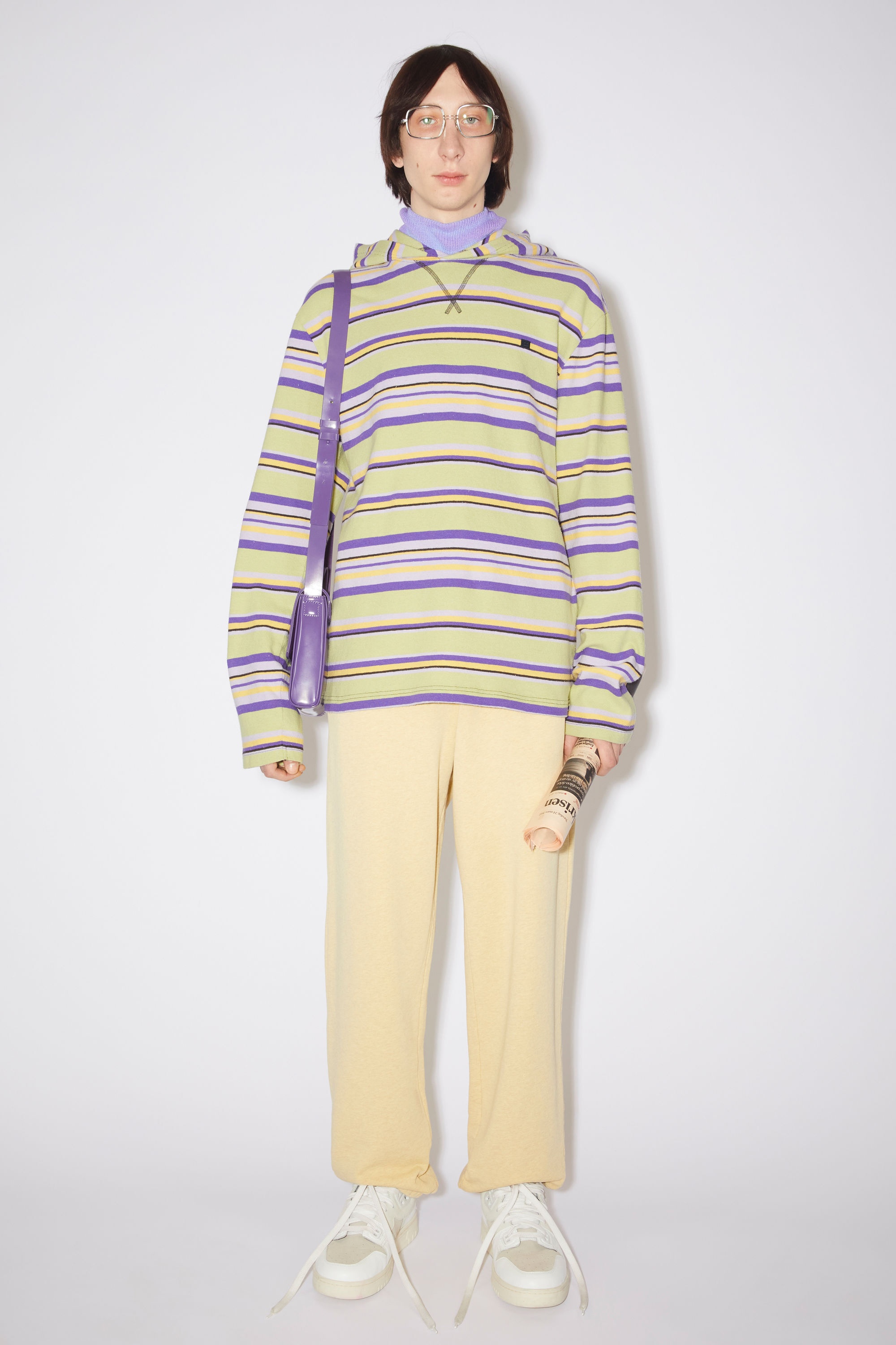 Hooded long sleeve shirt - Pale Green Multi - 2