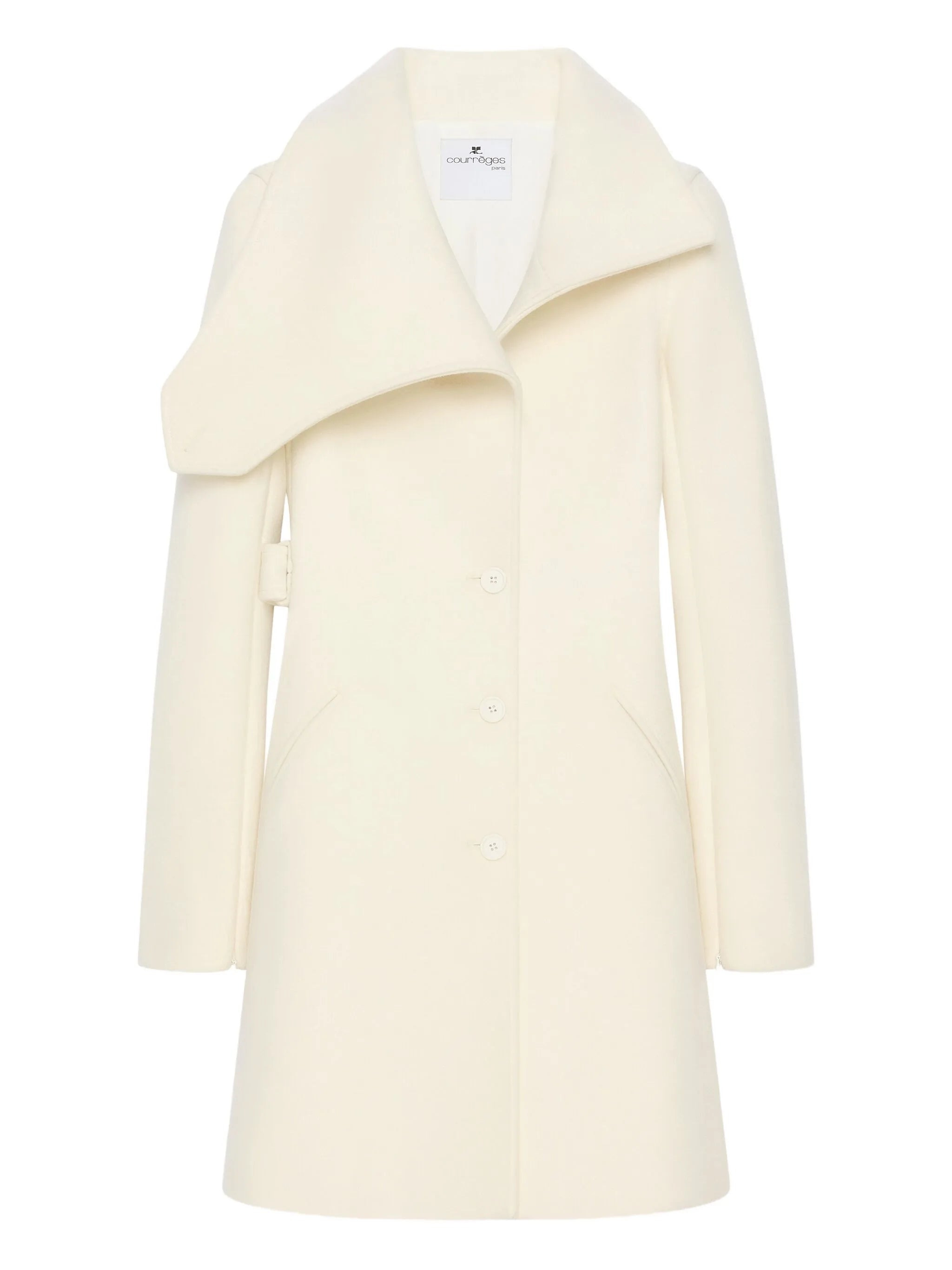Courrèges Asymmetrical-collar Coat - 1