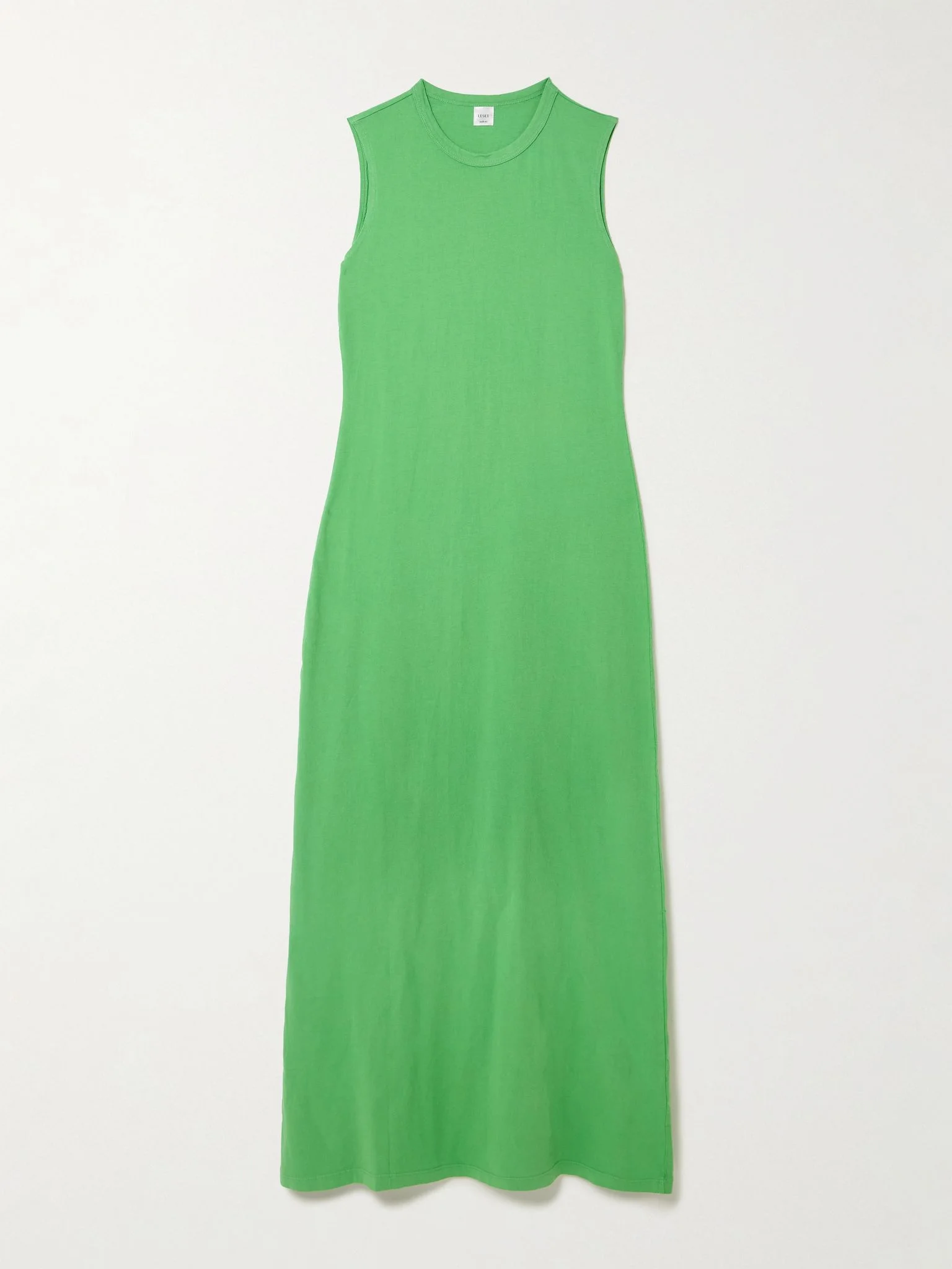 Margo cotton-jersey maxi dress Bright green - 1