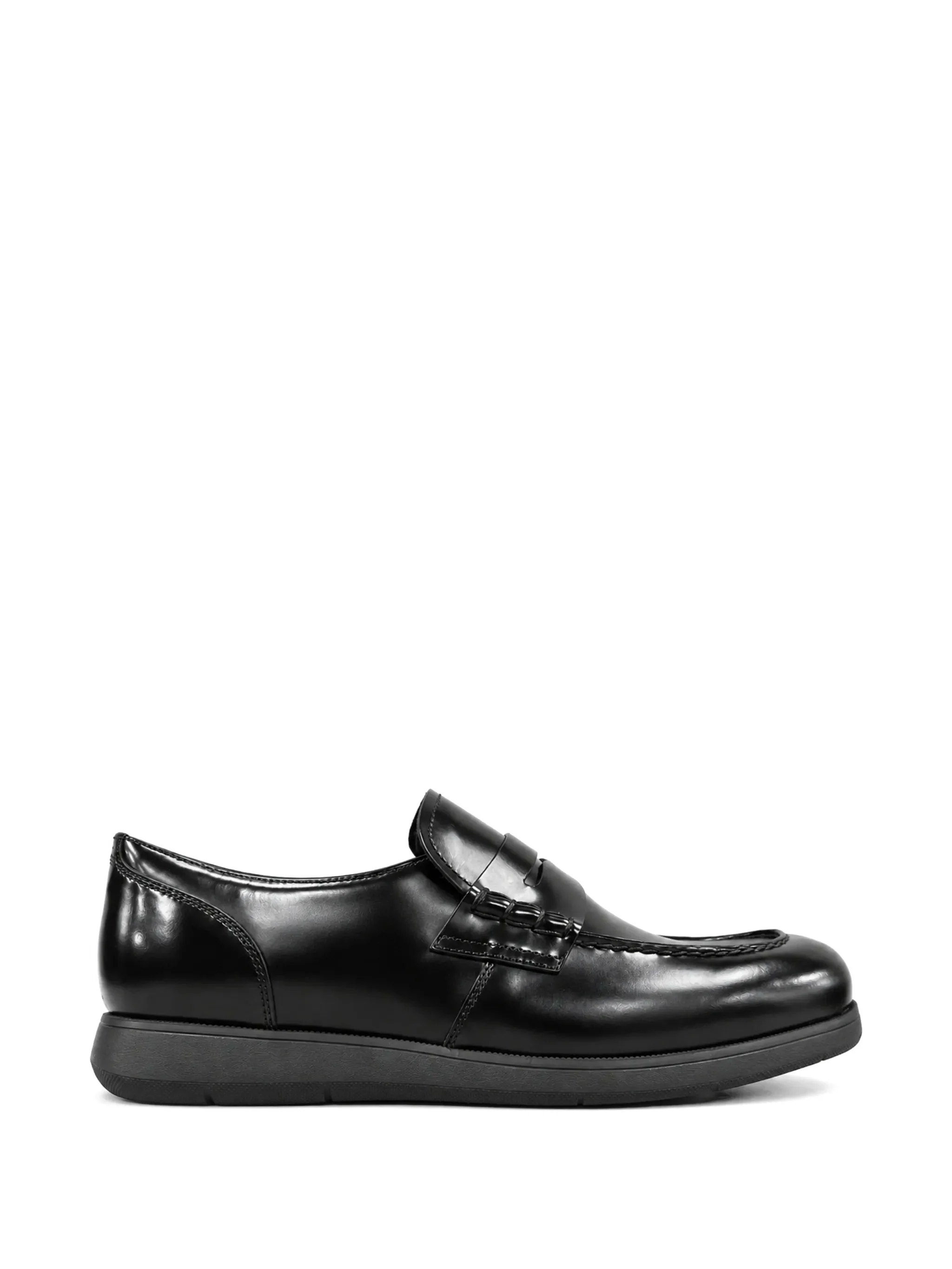 LEATHER PENNY LOAFERS - 1