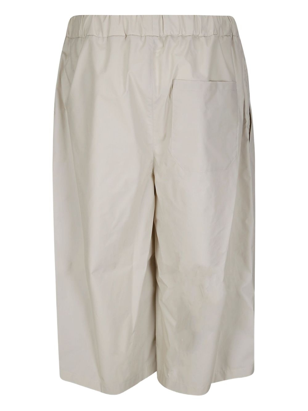 waxed poplin shorts - 2