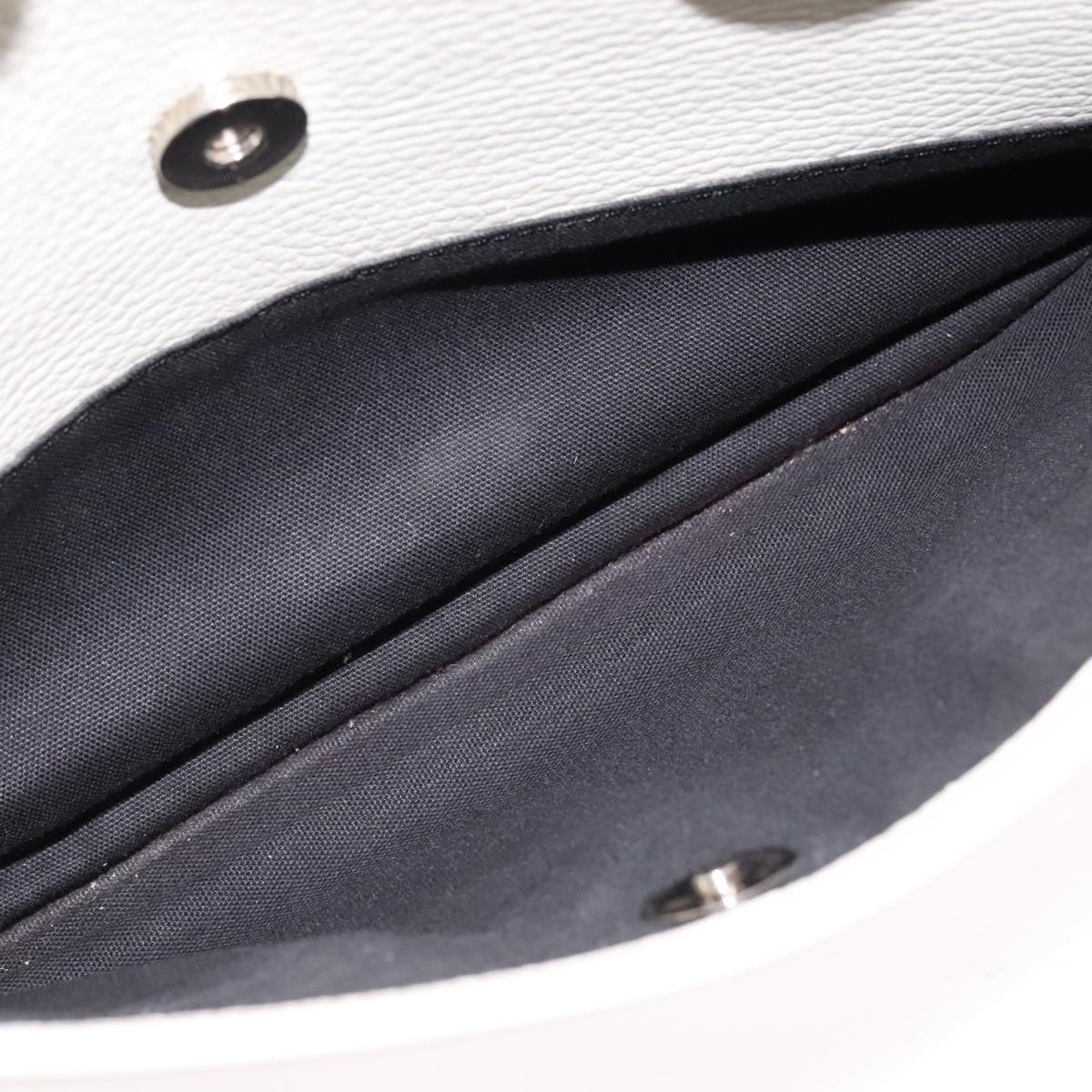 Burberry Hand Bag Leather White Silver - 12