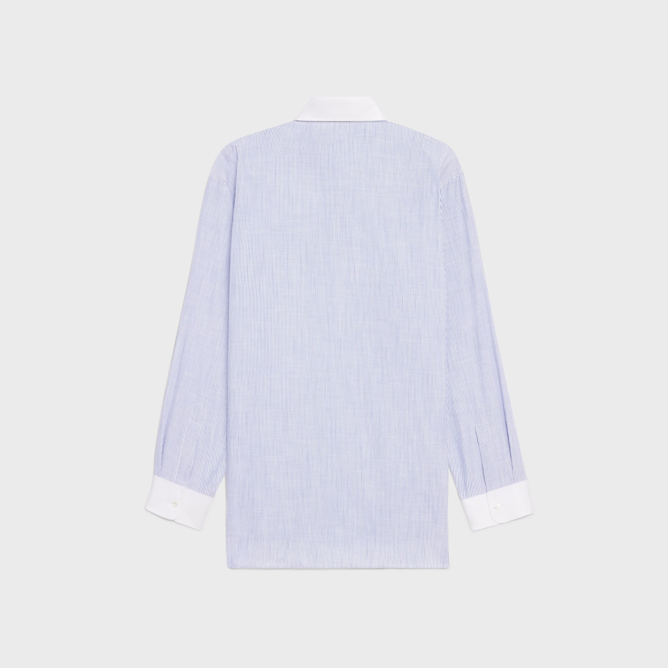 OVERSIZED SHIRT IN STRIPED COTTON - 2