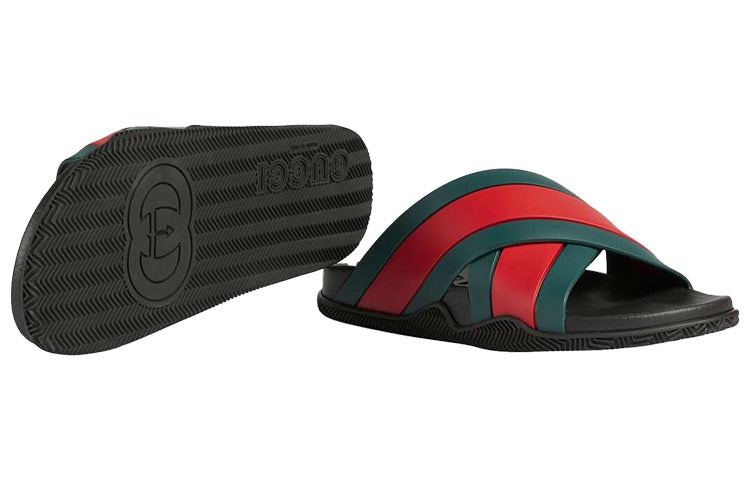 Gucci Rubber Slide 'Green Red' 630326-J8700-8460 - 6